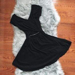 Brandy Melville Black Cut-Out Dress